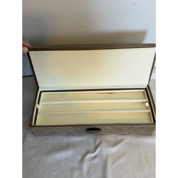 PANDORA Jewelry Box Womens Charm Organizer Suede Brown BOX ONLY - Picture 2 of 9